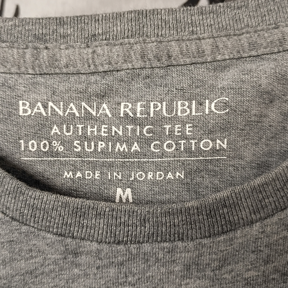 Banana Republic Gray Supima Cotton Tee